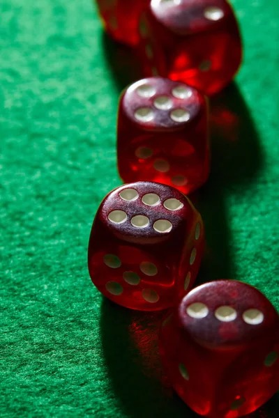 Close-up of pt89 Super Sic Bo bet layout with dice and numbered betting areas